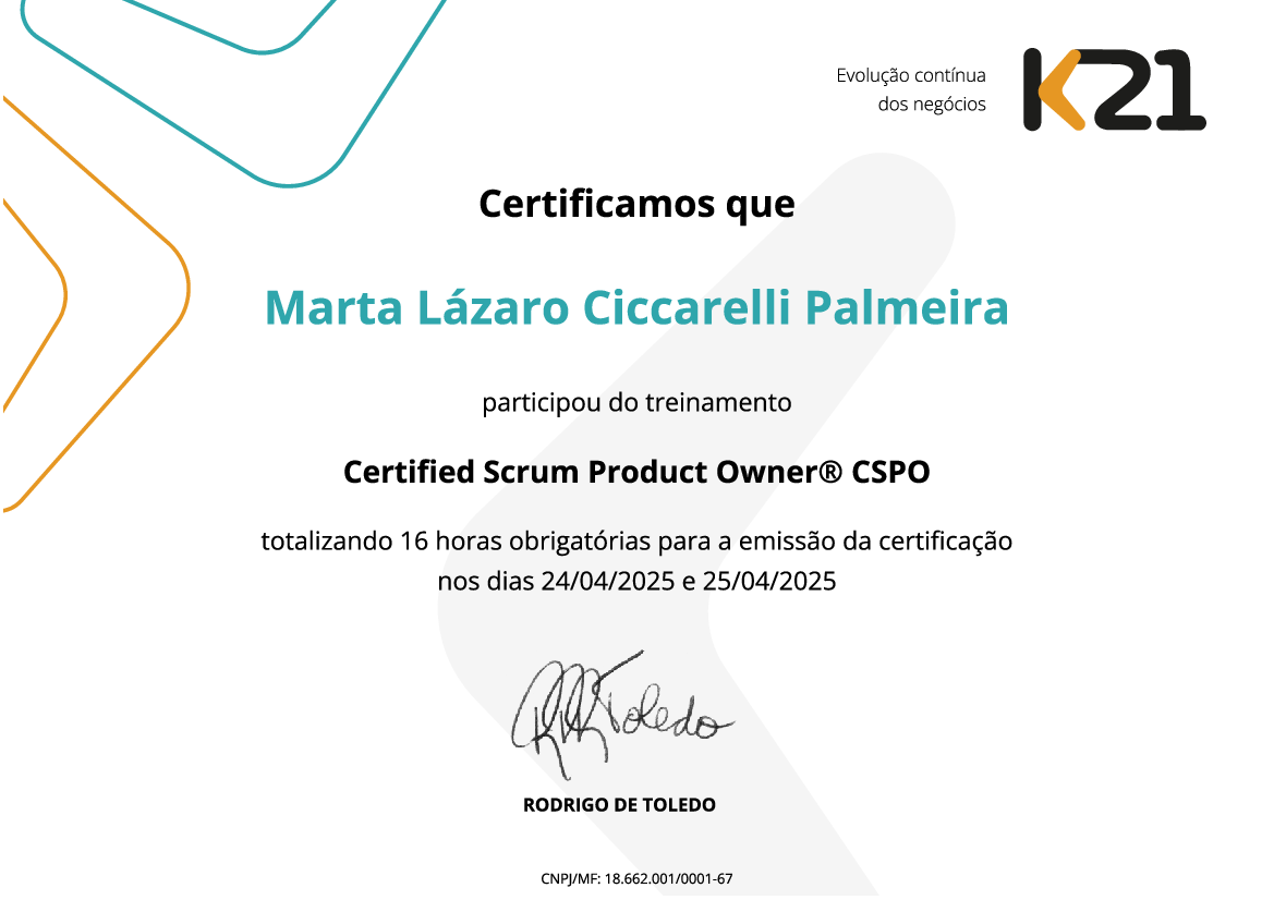 Certificado K21